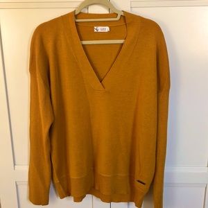 Carve Designs Mustard V-Neck Sweater